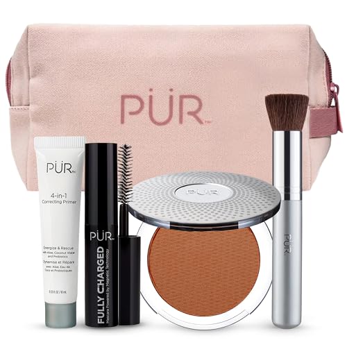 PUR-Minerals-Multitasking-Essentials-Kit-Makeup-Gift-Set-Includes-4-in-1-Correcting-Primer-Fully-Charged-Mascara-4-in-1-Pressed-Mineral-Powder-1-Chisel-Brush PÜR Minerals Multitasking Essentials Kit - Makeup Gift Set Includes 4-in-1 Correcting Primer, Fully Charged Mascara, 4-in-1 Pressed Mineral Powder & 1 Chisel Brush - Image 1
