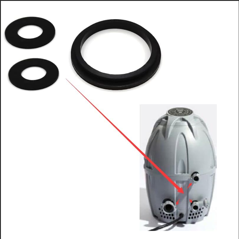 Miniatura 3 de Juntas de conectores y arandelas para spa Coleman para Lay-Z spa Salu, tuerca 2A y 4BC y arandela (6 unidades)