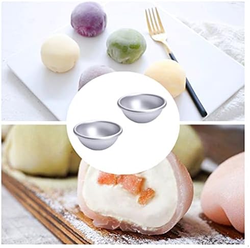 2 Pcs Semicircle Mold Hemisphere Cake Pan Aluminum Hemisphere Cake Tin for Dessert Pudding Cake