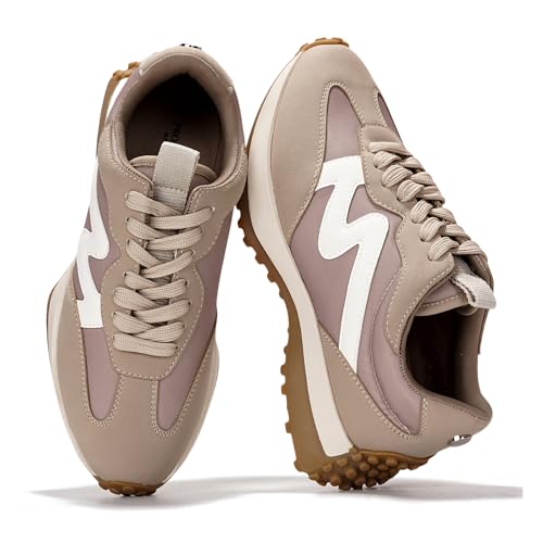 Image of Project Cloud Trendy Fashion Sneakers for Women 2026 - Memory Foam and Non-Slip Comfortable Casual Ladies Shoes for Womens Fashion Sneakers - Lightweight Lace-up Shoes (Lecco)