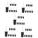 BESPORTBLE 50 Stück Beflockung Von Kugelnägeln Golf-t-Shirts Für Sportfans Golf-Range-tees Tee Mit Bürste Kurze Abschläge Für Bügeleisen -tees Aus Kunststoff Hardcore Plastik Haupt