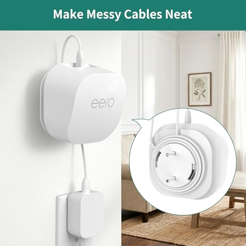 Image of HomeMount Wall Mount Bracket, for eero 6 /6+ /7, 1 Pack-Off-White