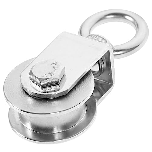 Mobestech Heavy Duty Stainless Steel Pulley for Cable Lifting Traction Trolley Rotation and Design for Gym and Industrial Use