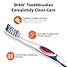 Amazon Basics Orbit Toothbrushes, Soft Bristles, Full Size, 4 Count, Assorted Colors (Previously Solimo)