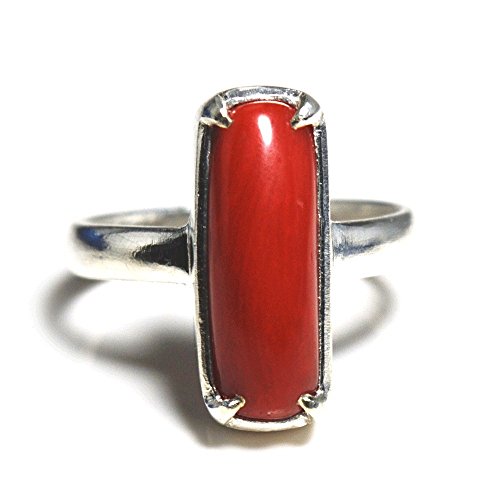 Corail rouge naturel bijou mixte en argent sterling 925 capsule pendentif minimaliste