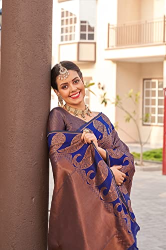 Image of Avantika Fashion Women's Kanjivaram Soft Silk Saree With Blouse Piece