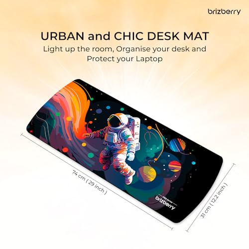 ARTBRIZ® Brizberry Extended Mouse Pad, Desk Mat, 740mm x 310mm x 3mm Large Printed Premium Anti Skid Rubber Base for Desktop Laptop Keyboard (DM... - Image 3