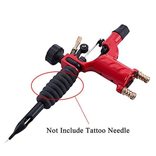Miniatura 2 de Máquina tatuadora giratoria de Yosoo Dragonfly, kits de pistola de motor para sombreado (no incluye las agujas de tatuar), Rojo