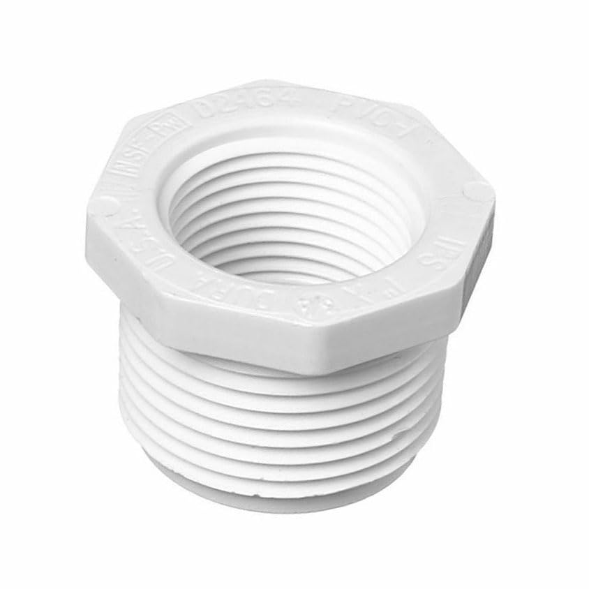LEFITPA Replacement 1-1/2 Inch x 1-1/4 Inch Threaded x Threaded PVC Bushing SCH 40 for PrimeX 88216