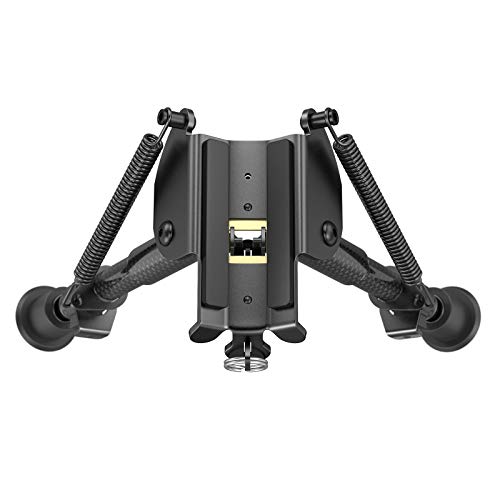 Feyachi Rifle Bipod Carbon Fiber 6"- 9" Extendable with Picatinny Adapter, Carbon Bipod for Hunting - Image 5