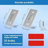 8 sztuk magnetycznych zamków zatrzaskowych, ultracienkie