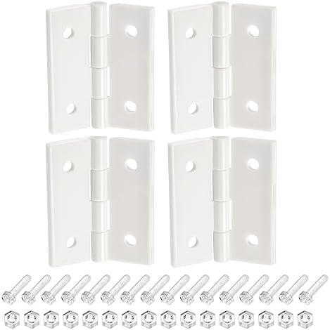 60Pcs Clear Acrylic Mini Hinges Kit | 15 Sets Hasp With Lock + 30 Folding Hinges For DIY Boxes, Cabinets, Drawers
