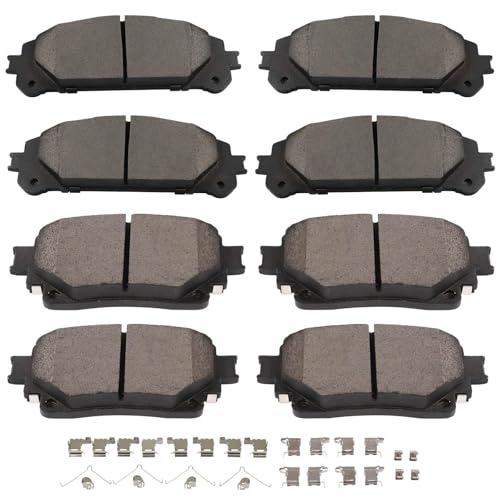 Image of SCITOO D1324 D2305 8PCS Front and Rear Ceramic Brake Pad Sets | Fit 2021-2024 For Toyota For For Sienna 2.5L
