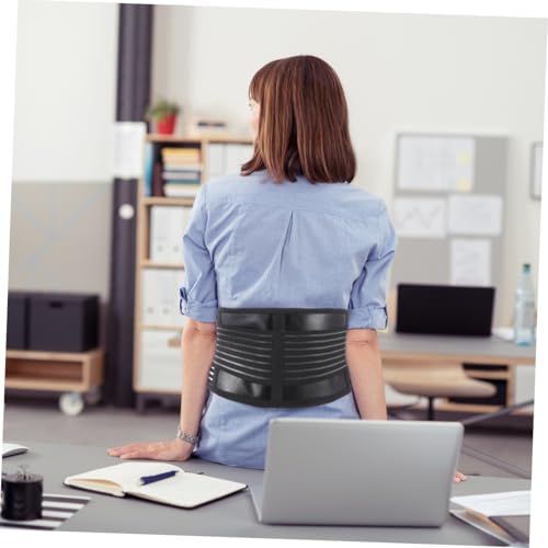 Faja lumbar negra para soporte de cintura unisex miniatura 5