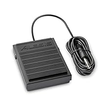 Portable and compact sustain pedal/momentary footswitch expands the expressive control of Electric Keyboards, Pianos, Synthesizers, MIDI Controllers and more Flip the Polarity switch for universal compatibility with any instrument with a 1/4-inch sus...