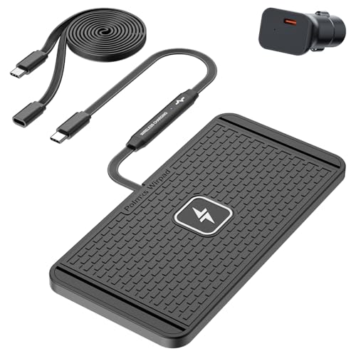 Wireless Charger - 2025 Subaru Forester 3 POLMXS 25W Wireless Charger Car Fast Wireless Charging Pad DIY Wireless Phone Charger Mat Compatible with iPhone 17/16(25W)/15/14/13/12(7.5W) (P21)