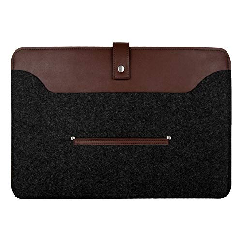 Image of OON Felt Laptop Sleeve - Protective-13 Inch-Black