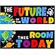PLIGREAT 2 Stücke Klassenzimmer Banner und Poster, Welt Zukunft Klassenzimmer Dekorationen Buntes Schwarzes Brett Wanddekoration Erde Poster für Kindergarten Grundschule Mittelschule Zurück zur Schule