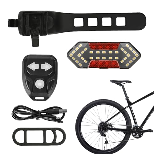 Luce Di Direzione Per Bici | 5 Modalità LED Senza Fili Luce Avviso - Impermeabile Ultra Luminosa Segnaletica Per Bici,per Ciclisti da Strada Montagna e Notte