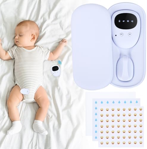 Wireless Bedwetting Alarm Laelr Rechargeable Bed Wetting Alarm with 3 Working Modes Loud Sound Strong Vibration Bed Alarm for Kids Elderly Pee Alarm for Night Potty Training and Overcoming Bedwetting