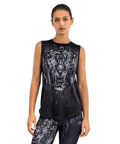 Débardeur femme Venum Tiger noir en coton extensible pour le sport