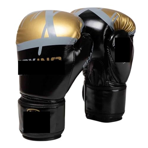 ボクシンググローブ ユーステコンドーファイティングトレーニングボクシングセット フィットネス エクササイズ 武道(Black,XL)