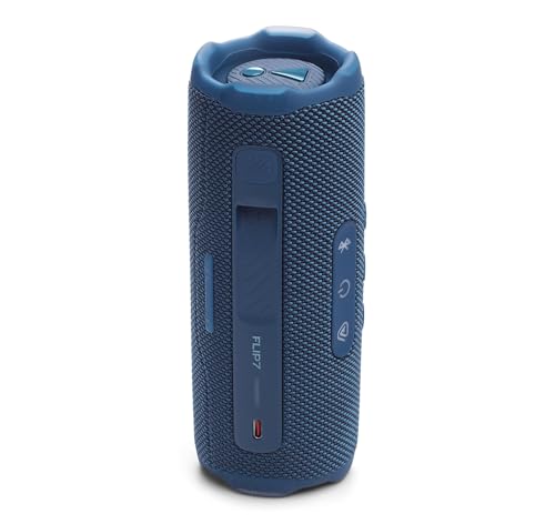 Image of JBL Flip 7 (Blue) + Bundle with divvi! Protective Hardshell Case (Black)