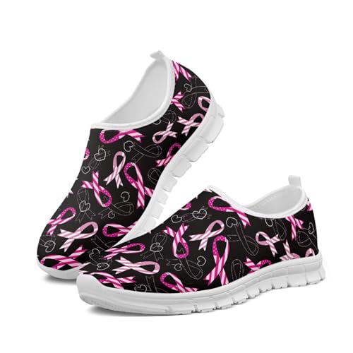 Image of Floral Sneakers for Women Colorful Art Shoes for Women Slip On Casual Work Shoes