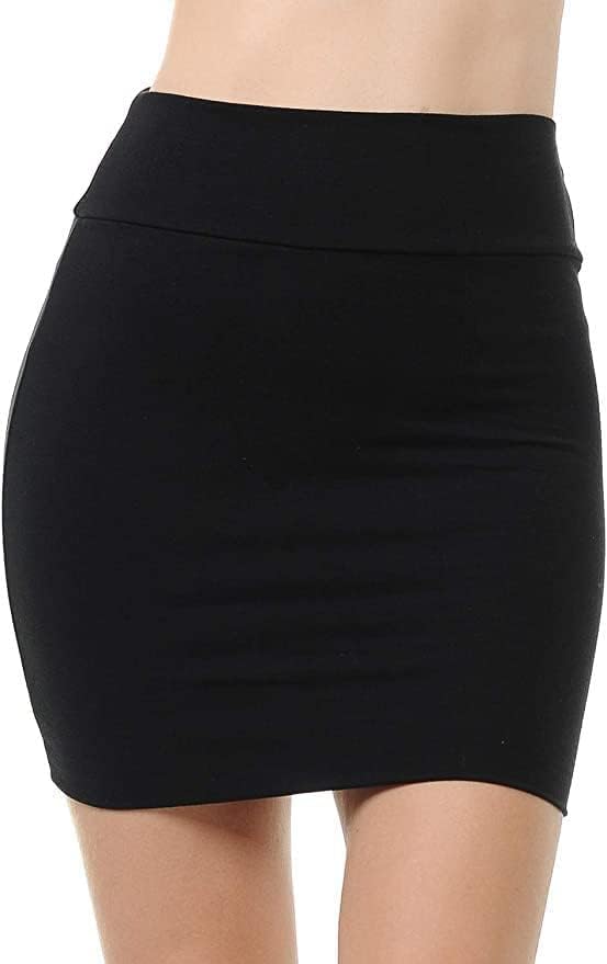 Sweet Hearts Mini Pencil Skirt for Women- Above Knee Basic Basic Bodycon Skirt Made in USA - Image 2