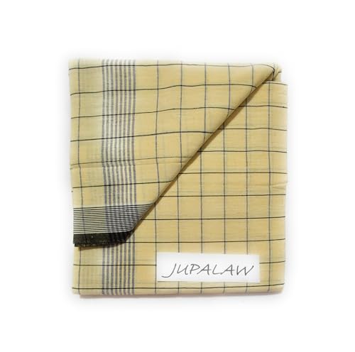 Image of 100% Pure Cotton Checked Fancy 2mts lungi,