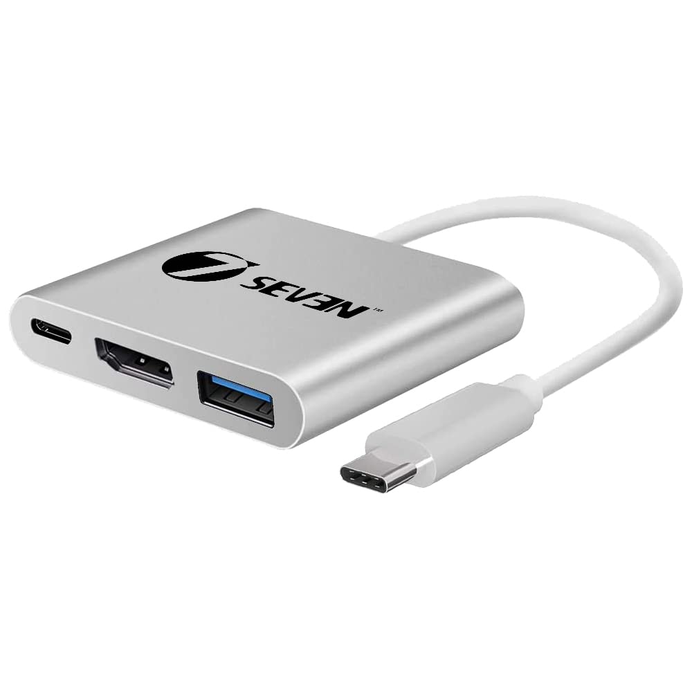 7SEVEN® USB Type-C to HDMI Adapter, Thunderbolt 3 to HDMI 4K Adapter, USB-C Digital AV Multiport Adapter for Mac/MacBook/iPad Pro/ S20/S10+/Projector with USB 3.0 Port and PD Quick Charging Port-image-5