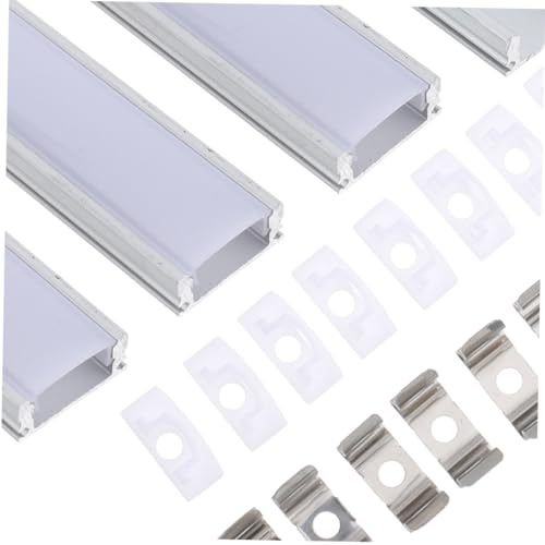 Kit profilés aluminium LED U ruban LED diffuseur laiteux 8 ensembles