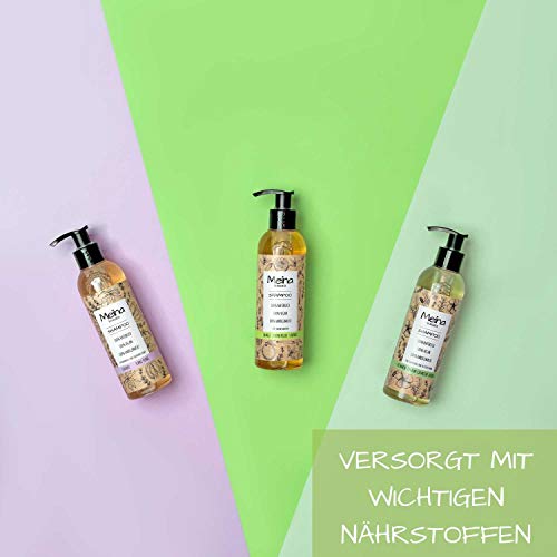 Foto von Meina Naturkosmetik - Bio Shampoo mit Orange, Zitronengras und Lavendel - Vegan Haarshampoo ohne Mikroplastik, Silikone, Sulfate und Parabene