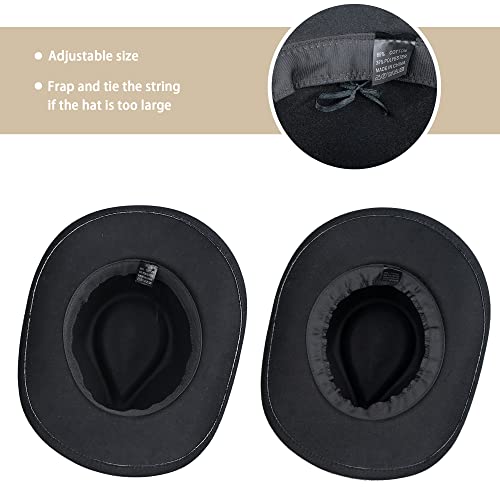 Cowboy Hat For Boys Girls Western Felt Fedora Hat For Kids 4-10 Years #TOP5