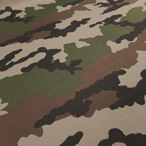 Army France Stampa mimetica - Colourfast - Resistente ai raggi UV - Idrorepellente - BIONIC FINISH® ECO - Alta qualità e robusta - Tessuto - Venduto al metro