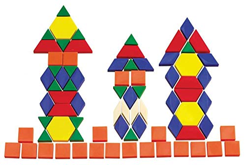 Mathworld Pattern Block Set of 250 pcs Building Block Set for Kids Learning Plastic 3mm Thick Building Blocks with Pattern Sheets Colorful for Pattern Making (B07XWZR7Q2) Amazon Price History, Amazon Price Tracker
