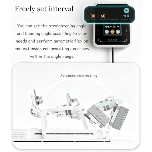Image of Smart Knee Rehabilitation Trainer, 0-140 Continuous Passive Motion, Adjustable Leg Stretcher, for Knee Surgery Recovery, Rehab, Joint Mobility Improvement
