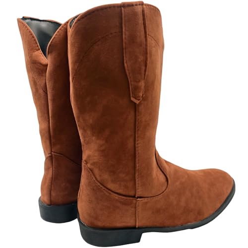 Cowboy Boots For Men with Round Toe Western Retro Boot Durable Fashion Pull On Slip Resistant Boots2