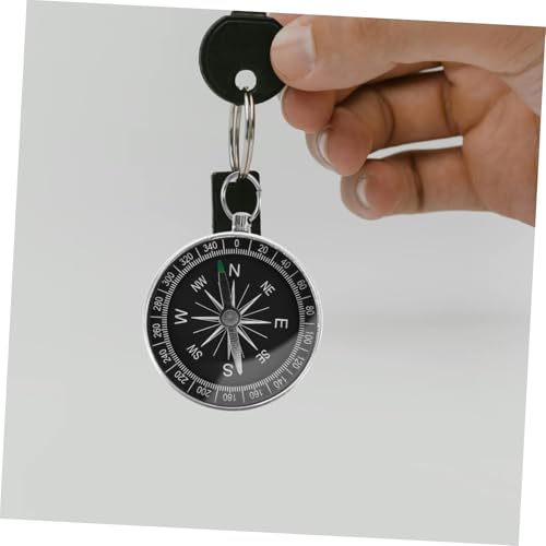 Brújula de bolsillo aluminio 4 piezas esencial para camping miniatura 7
