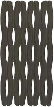 Etlegor 3D PU Hollow Bricks Partition Wall - Lightweight, Room Divider Screen Panel Components Easy to Cut Art Background Wall for Bedroom Dining Sitting HotelBlack Gray