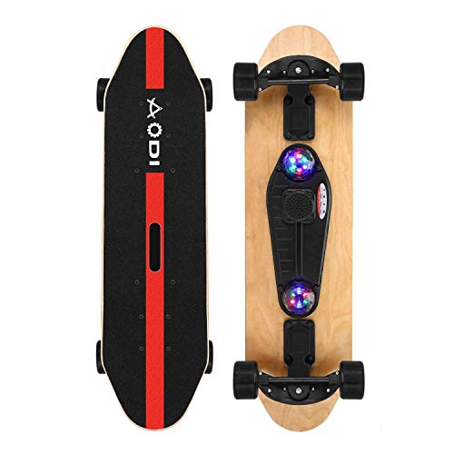 SANSIRP 31 Inch Complete Skateboard Double Kick 7 Layer Wooden Cruiser Skateboards
