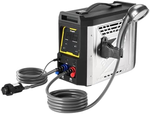 BougeRV Portable Propane Water Heater Built-in Battery Outdoor Sh...