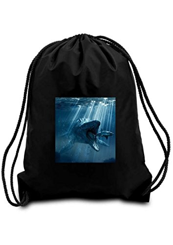 Mosasaur nero cordino scuola/PE/palestra/kit bag