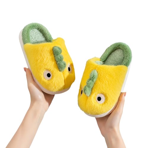 Toddler Boys Girls Animal Dinosaur Slippers Kids Indoor House Shoes for Winter Warm Cartoon Soft Plush Footwear2