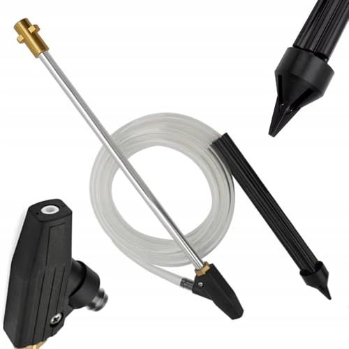 Rosfix Kit de chorro de arena hidráulica – Compatible con Karcher K2-K7 | Boquilla de cerámica, manguera de 3 m, lanza de 460 mm | Limpieza eficiente | Accesorios para limpiadores a presión