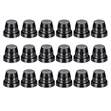 Merdege 18 PCS Brake Bleeder Screw Caps, Motorcycle Brake Pump Lower Cylinder Exhaust Rubber Cap, Universal Grease Fitting Dust Shield for Cars and Motorcycles (Black)