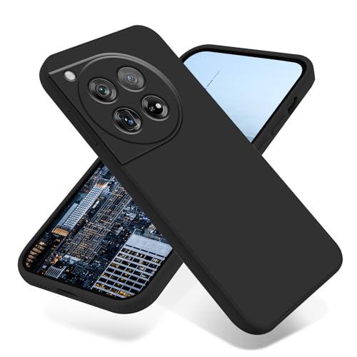 Wousunly �P�[�X�ƌ݊���������܂�Oneplus 12 �p�P�[�X�t�̃V���R���ϏՌ�Oneplus 12�J�o�[���^ �y�� �_�� �X�}�z�J�o�[ Oneplus 12 �l�C �w��h�~ (�u���b�N)