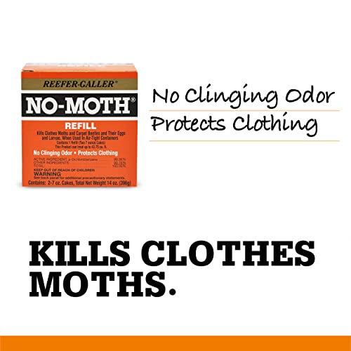 Reefer-Galler No Moth Closet Hanger Refill Kills Clothes Moths, Carpet Beetles, And Eggs And Larvae #TOP7