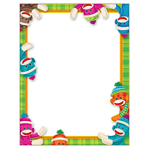 Trend Enterprises, Inc. Sock Monkeys Terrific Papers, 50 ct