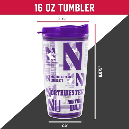 Image of Rico Industries NCAA College Double Wall Mayhem 16oz Or 20oz Tritan Tumbler W Lid